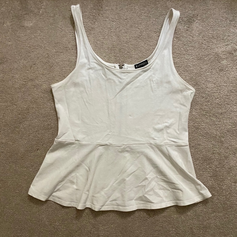 🌟Express White Peplum Top🌟
